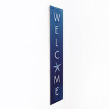 Starfish Blue Welcome Banner - 0736WELCO-IND / 7x36 Wall Decor