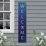 Starfish Blue Welcome Banner - 0736WELCO-IND / 7x36 Wall Decor