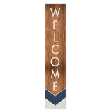 Nautical Welcome Banner - 0736WELCO-LH / 7x36 Wall Decor