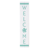 Sea Turtle Welcome Banner - 0736WELCO-PLM / 7x36 Wall Decor