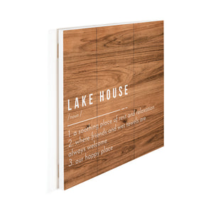 Lake House "definition" - 10LKHSE-LH / 10.5x10 Wall Decor