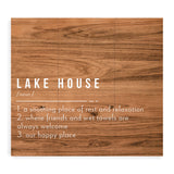 Lake House "definition" - 10LKHSE-LH / 10.5x10 Wall Decor