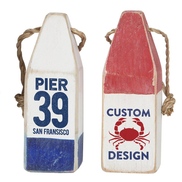 Personalized Wooden Buoys - Custom Made
