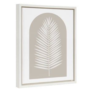 Arched Palm Art - FC1418PALM-SC / 14x18 Framed Canvas Wall Decor