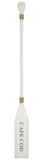 Wood Paddle with Rope (5' 5") - White/White with Nantucket Blue "CAPE COD" - OK 595 35
