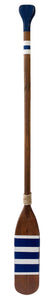 Wood Paddle with Rope (5' 5") - Natural/NavyWhite Stripe - OK 595 47