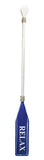 Wood Paddle with Rope (5' 5") - White/Blue "RELAX" - OK 595 21