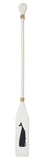 Wood Paddle with Rope (5' 5") - White/Navy with Whale - OK 595 11