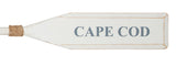 Wood Paddle with Rope (5' 5") - White/White with Nantucket Blue "CAPE COD" - OK 595 35