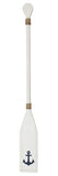 Wood Paddle with Rope (4' 7") - White with Anchor - OK 618 10