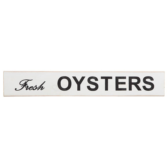 Wood Sign - Fresh Oysters (4.5
