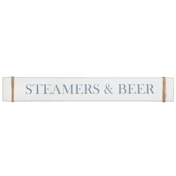 Wood Sign - Steamers & Beer (4