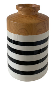 Stripe Ceramic Vase (5.7" x 5.7" 8.7") - UC15760U