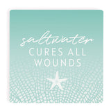 Saltwater Cures All Wounds Coaster - UCDA06-PLM