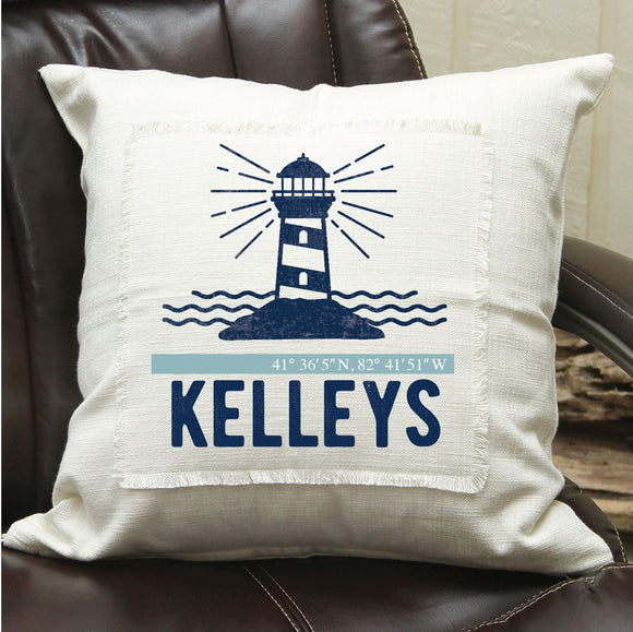 Lighthouse Icon / Pillow Cover