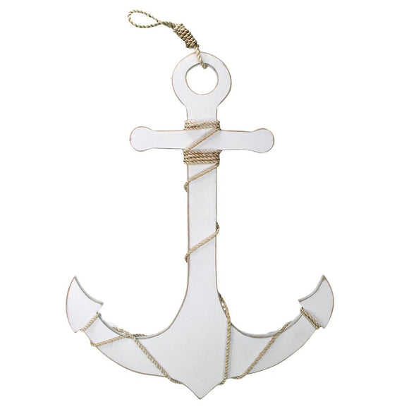 Anchor with Rope Accent (White) - WJ AN25 W
